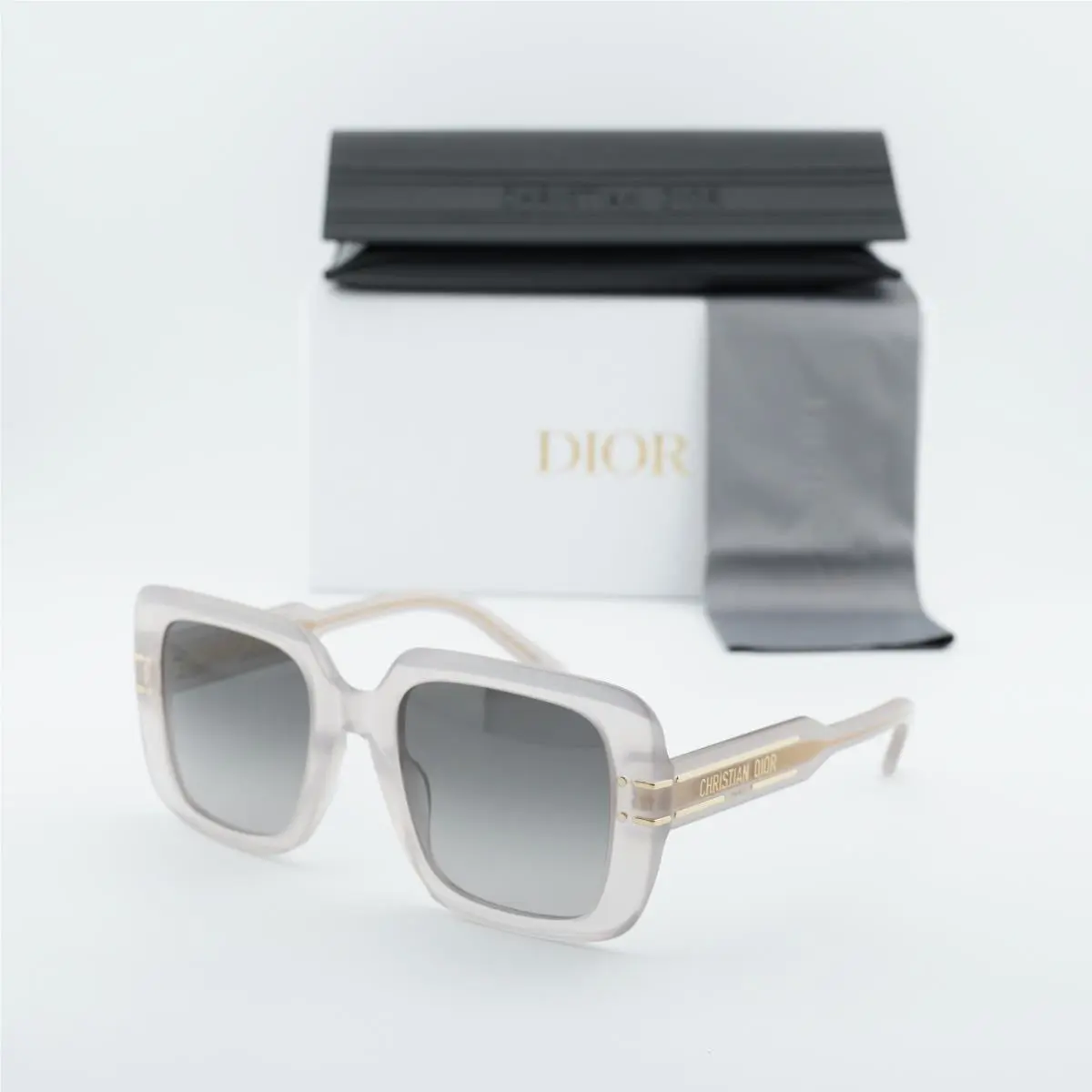 signature S11I 78A1 Shiny Beige/smoke Gradient 54-23-140 Sunglasses by Dior