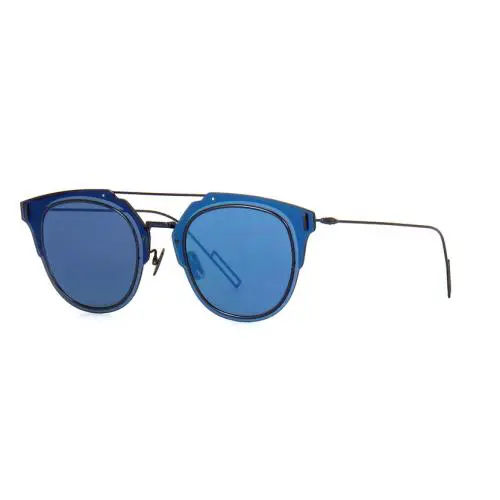 COMPOSIT1.0 A2J/2A Sunglasses Blue Ruthenium / Blue Mirror Lens by Dior