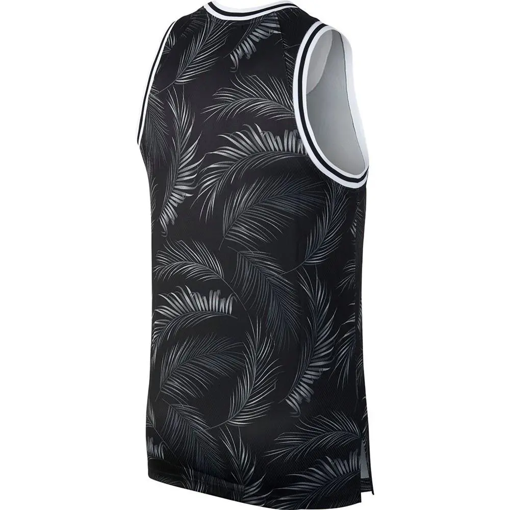 Nike clothing - DNA Floral  Dri-Fit Basketball Jersey - Black, Nike Number: 010 (UPC: 888407327995) 4