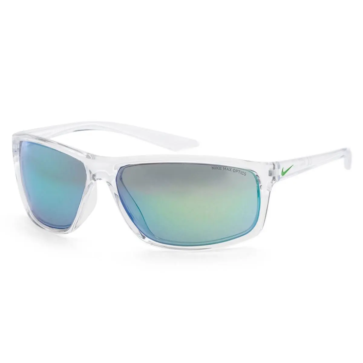 Nike Men`s Adrenaline 66mm Clear Grey Sunglasses EV1113-901-66