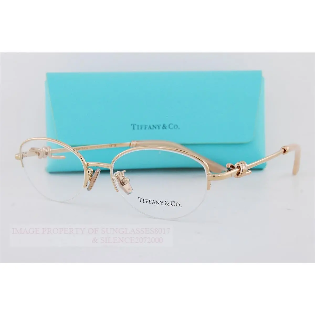 Tiffany Co. Eyeglass Frames TF 1171D 6105 Gold Size 51 For Women