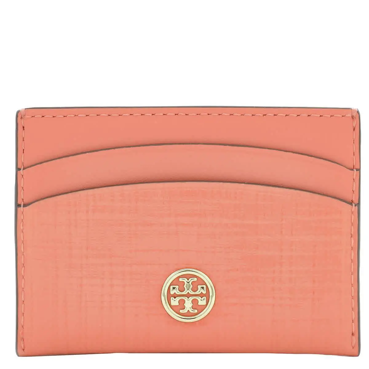 Tory Burch Crosshatched Robinson Leather Card Case 154922-650