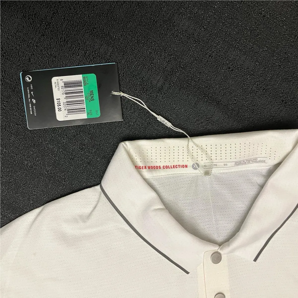 Nike clothing - Tiger Woods TW Kimono Heather Mesh Polo - 726187 - Pure Platinum White Silver 6