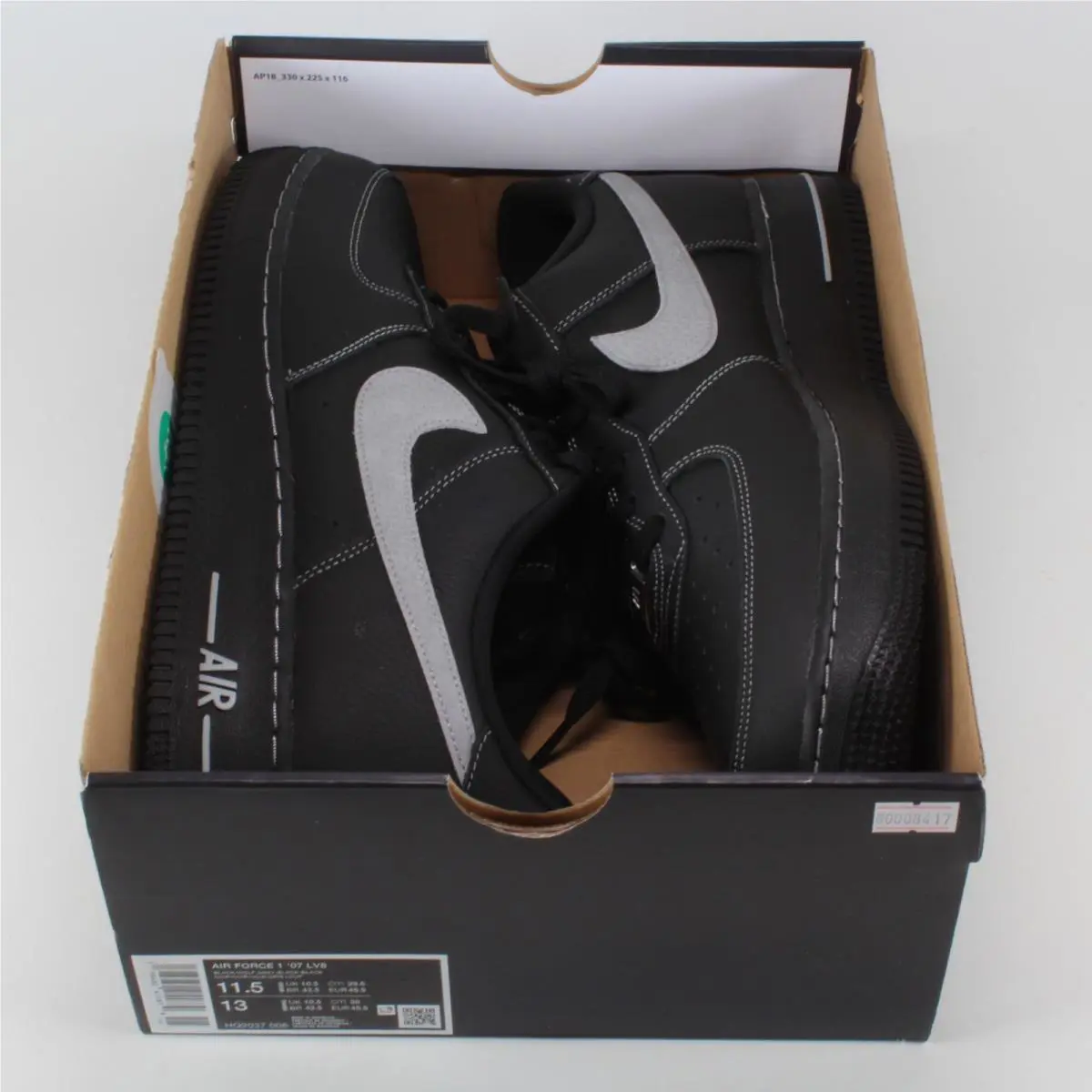Nike shoes - Nike Air Force 1 - Air Force - HQ2037-006 - Black 10