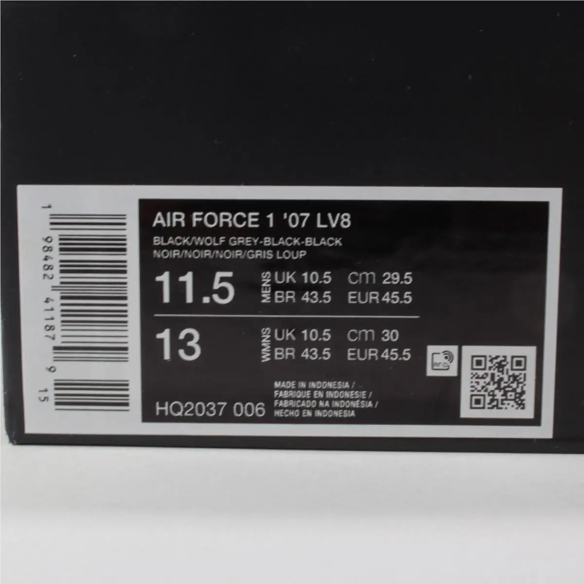 Nike shoes - Nike Air Force 1 - Air Force - HQ2037-006 - Black 11