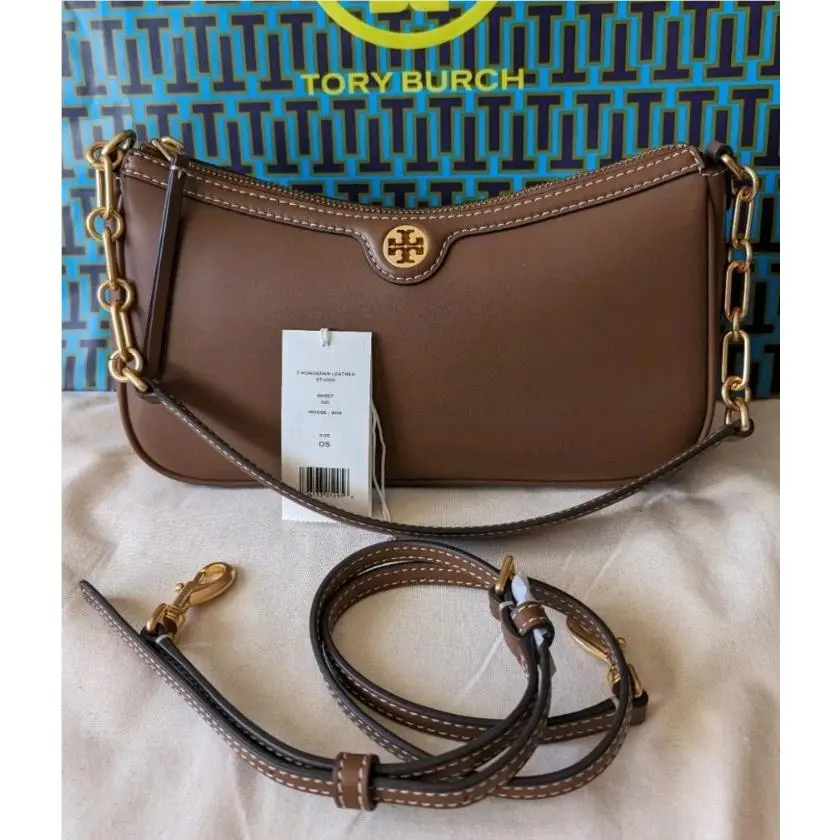 Tory Burch T Monogram Leather Studio Bag