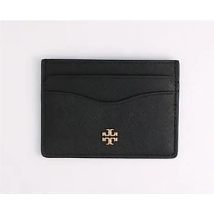 Tory Burch Emerson Slim Card Case in Black