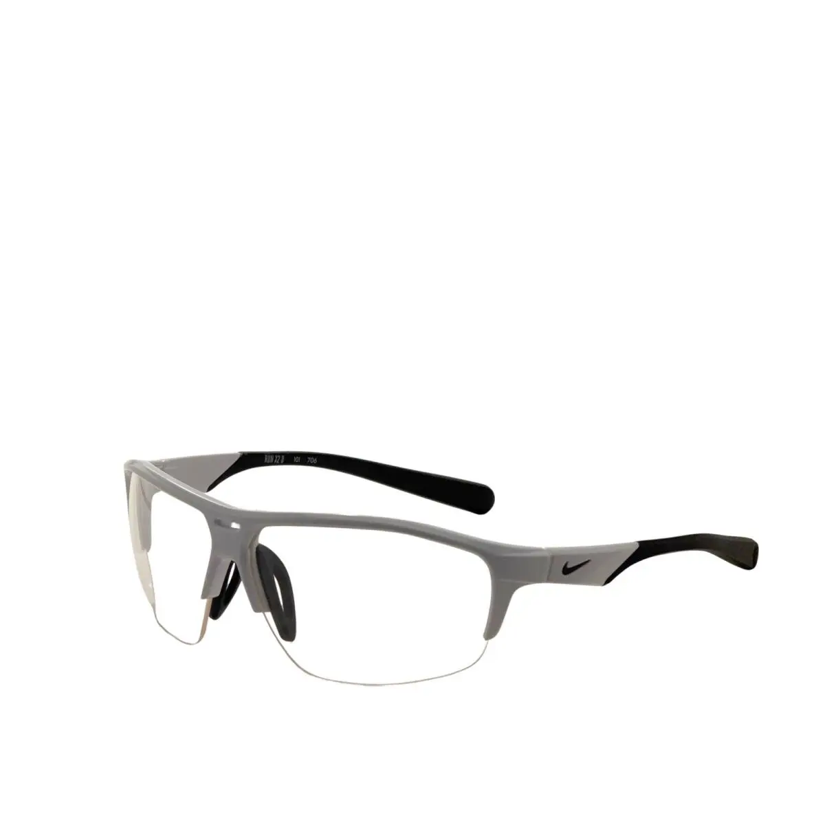 Nike Men`s Run X2D 72mm White Black Sunglasses RUNX2D-101-72