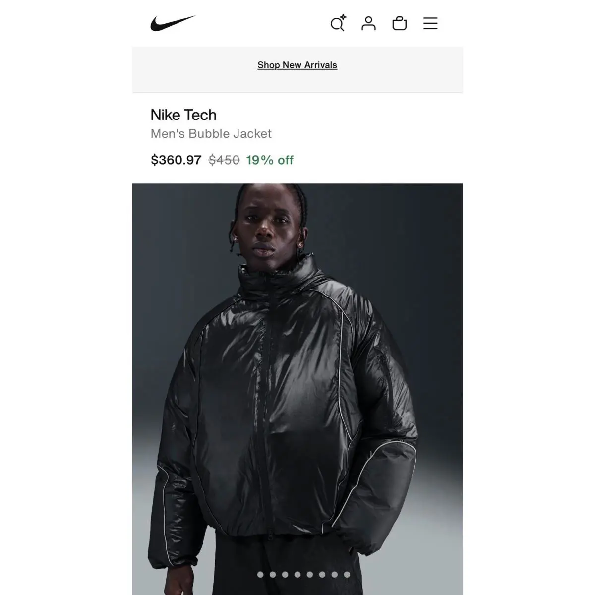 Nike clothing - Nike Tech Bubble Jacket - Tech Bubble Jacket - Black (UPC: 198482468590) 21