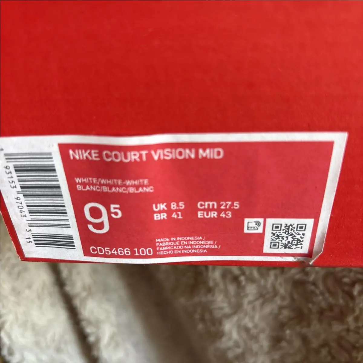 Nike shoes - Nike Court Vision - Court Vision - CD5466-100 - White 5