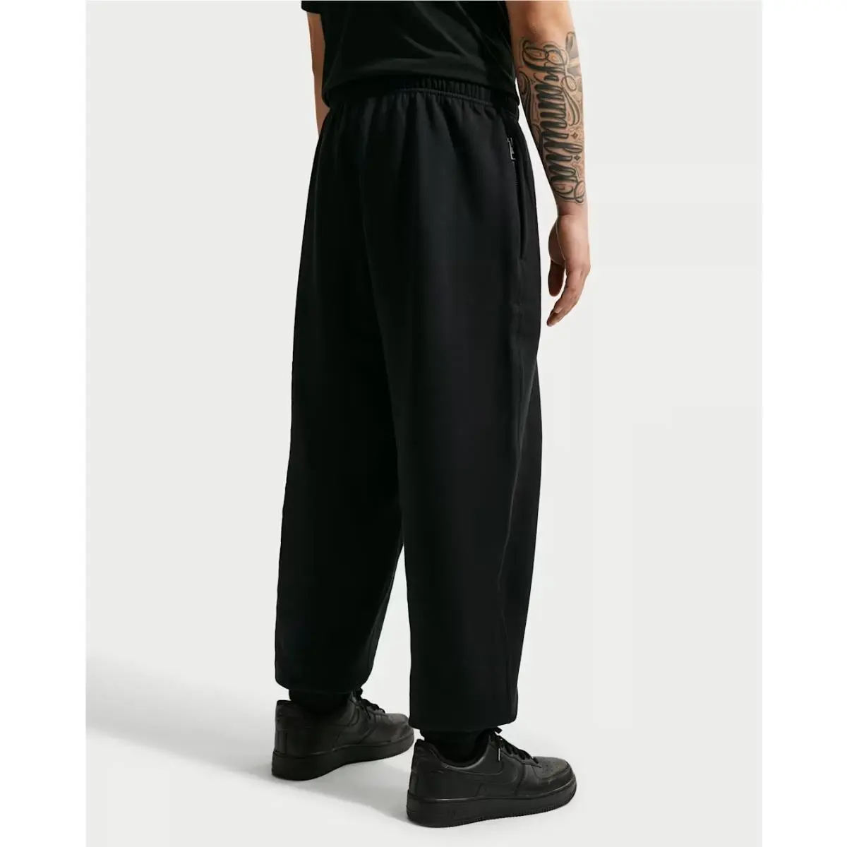 Nike clothing - Nike Solo Swoosh Fleece Sweatpants - HV1088-010 - Black (UPC: 196155011623) 0