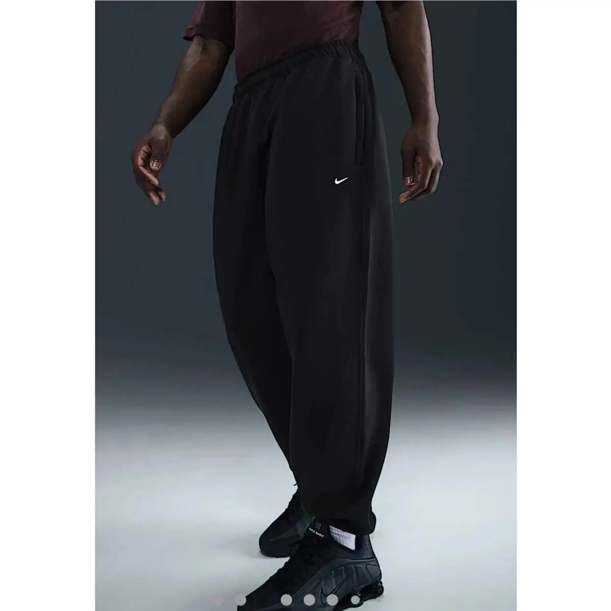 Nike clothing - Nike Solo Swoosh Fleece Sweatpants - HV1088-010 - Black (UPC: 196155011623) 8