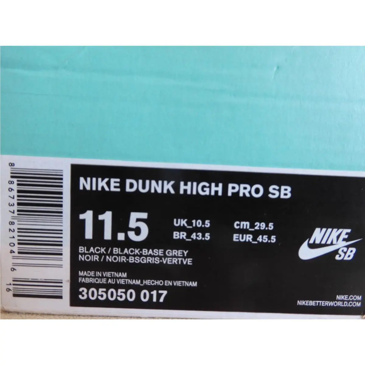 Nike shoes - Nike Dunk High - Dunk High - 305050-017 - Black (UPC: 886737821046) 6