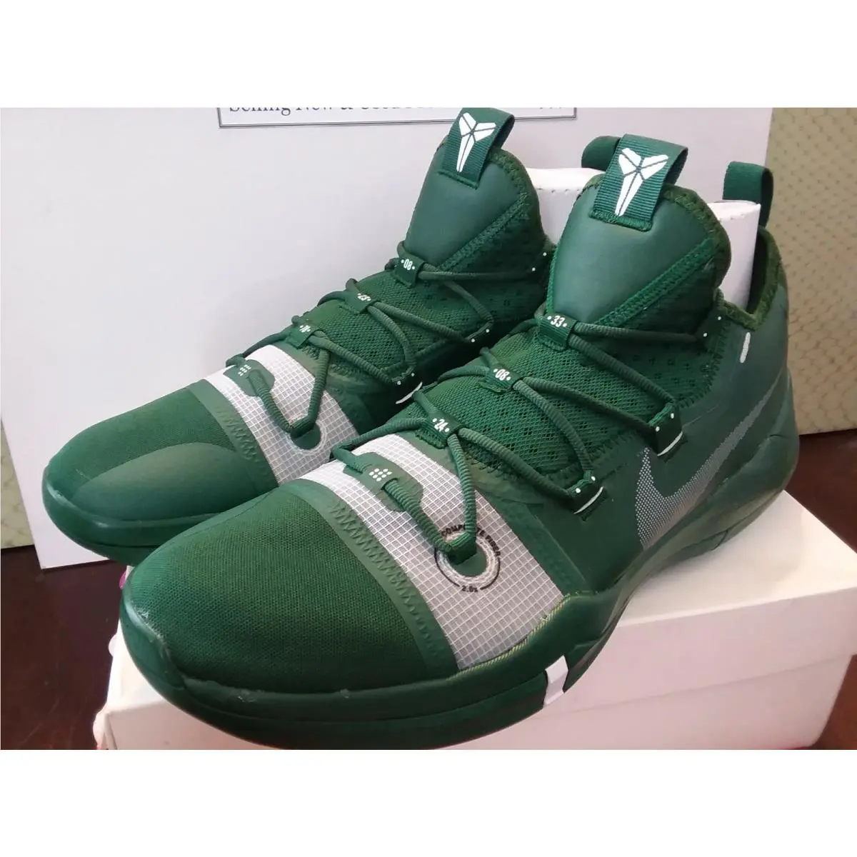 Nike shoes - Nike Kobe A.D. TB Promo - AT3874 302 - Gorge Green / Metallic Silver (UPC: 883212453846) 8