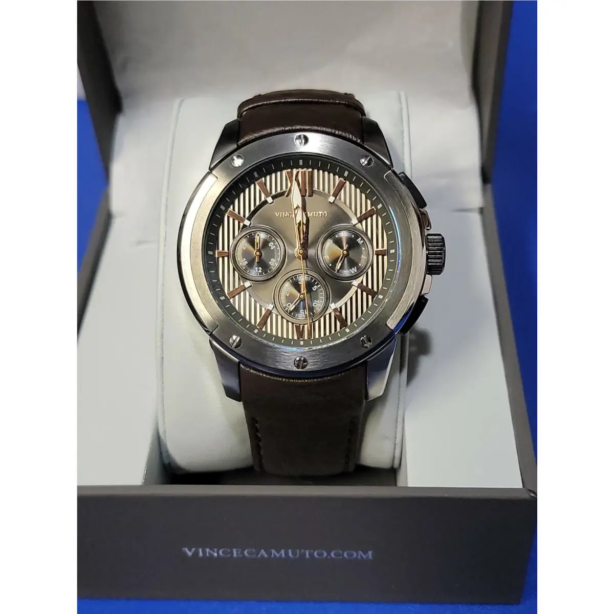 - Stainless Steel Men`s Watch - VC/1129DGSV by Vince Camuto
