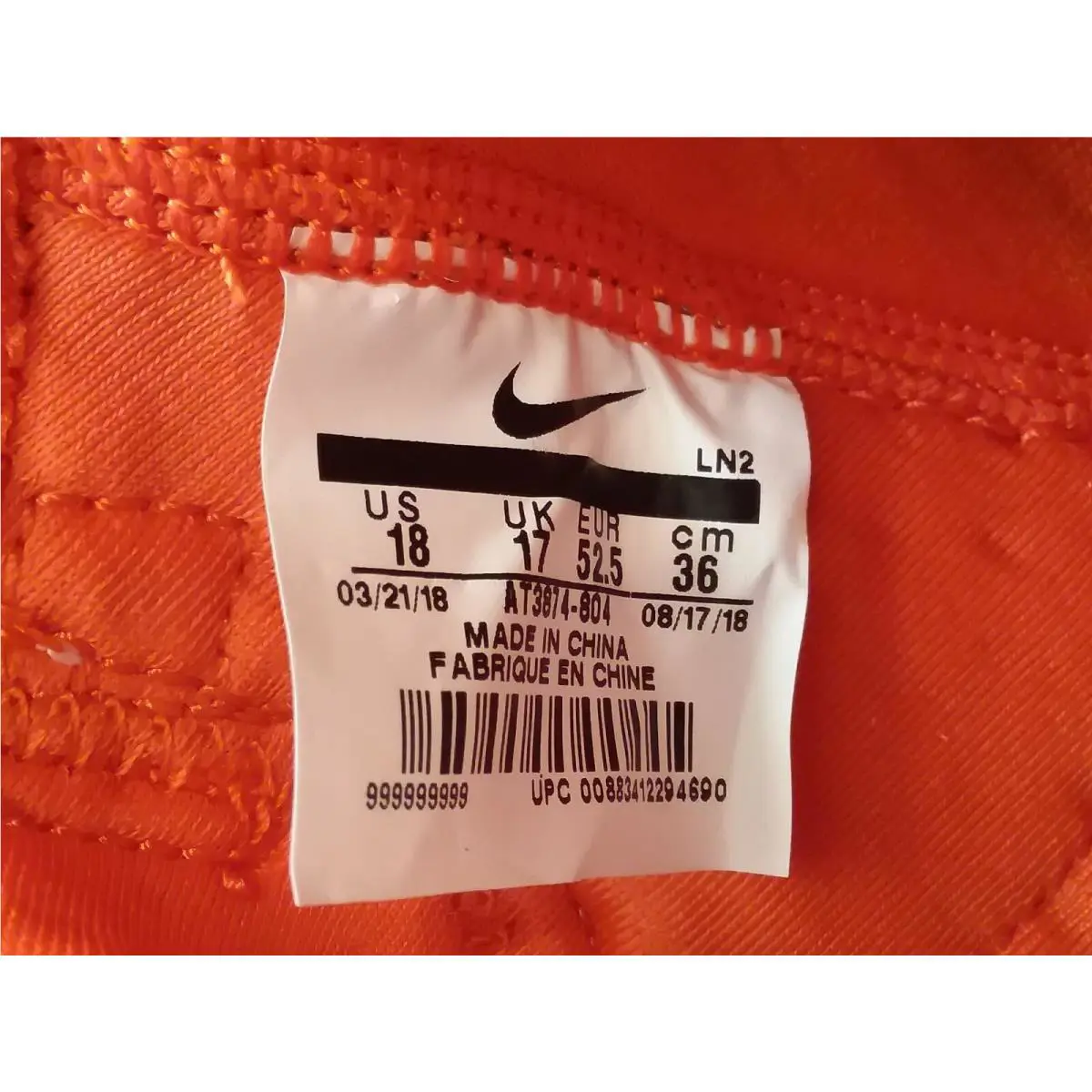 Nike shoes - Nike Kobe A.D. TB Promo - AT3874 804 - Orange Blaze / Metallic Silver (UPC: 883412294690) 5