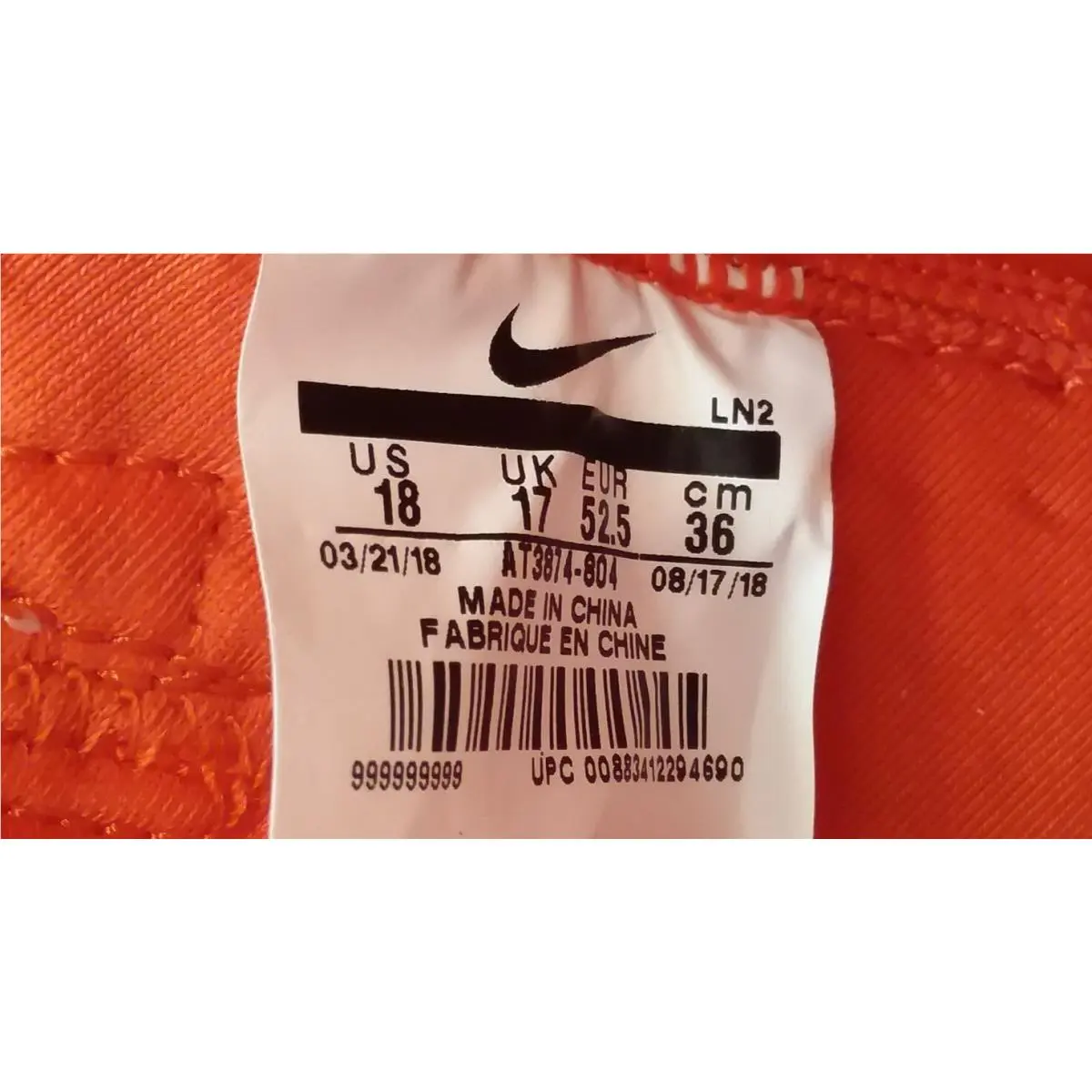 Nike shoes - Nike Kobe A.D. TB Promo - AT3874 804 - Orange Blaze / Metallic Silver (UPC: 883412294690) 5