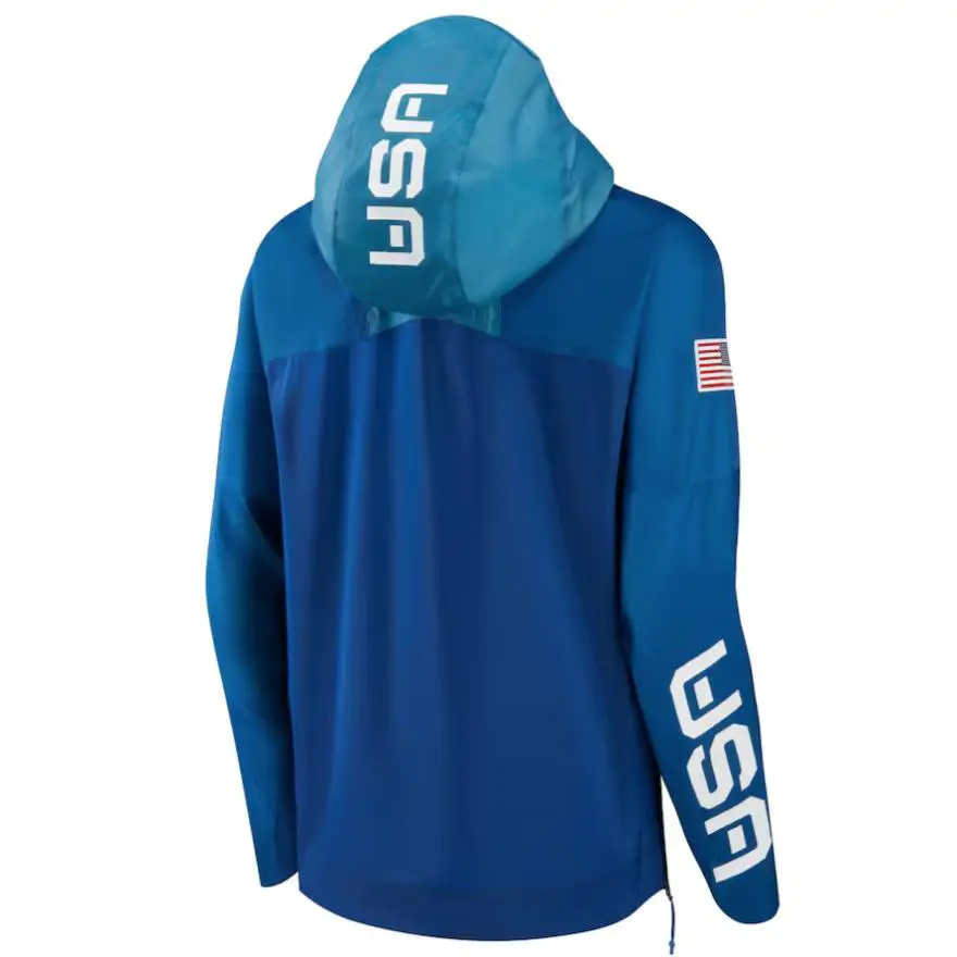Nike clothing - Nike Team USA Medal Stand Full-Zip Hoodie - Blue (UPC: 195243915287) 6