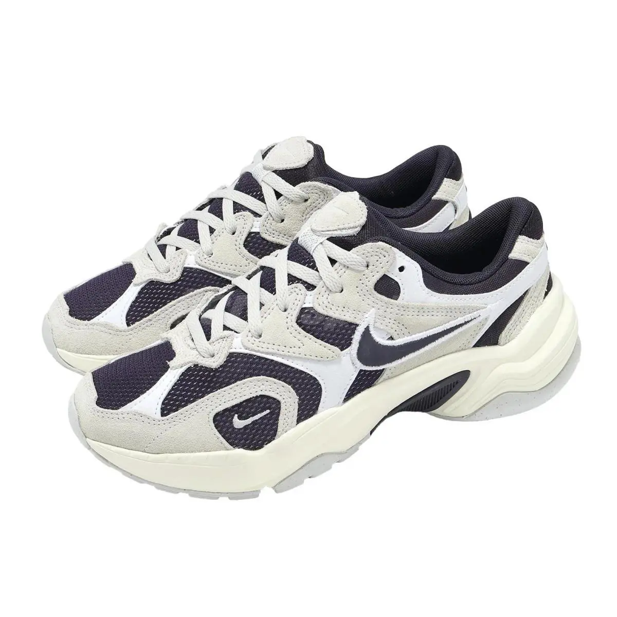 Nike AL8 Mens Size 11.5 Running Shoes White/purple/grey Sneakers FJ3794-500