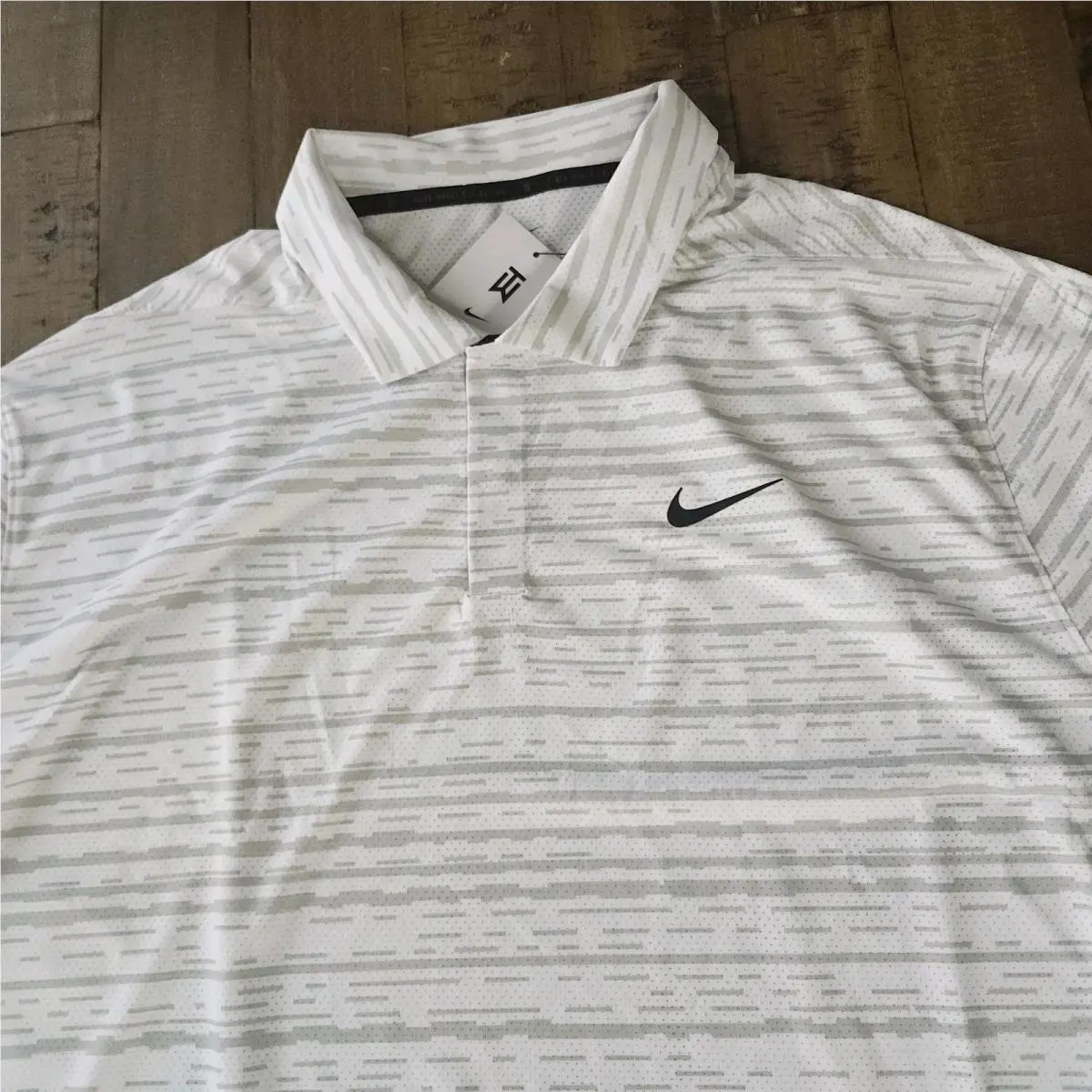 Nike clothing - Tiger Woods Dri Fit ADV Polo - Photon Dust White 1