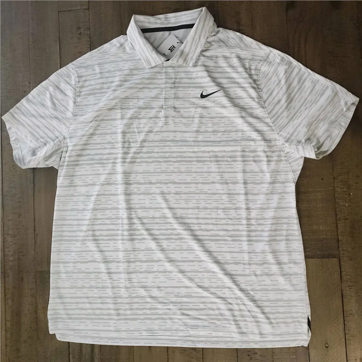 Nike clothing - Tiger Woods Dri Fit ADV Polo - Photon Dust White 2