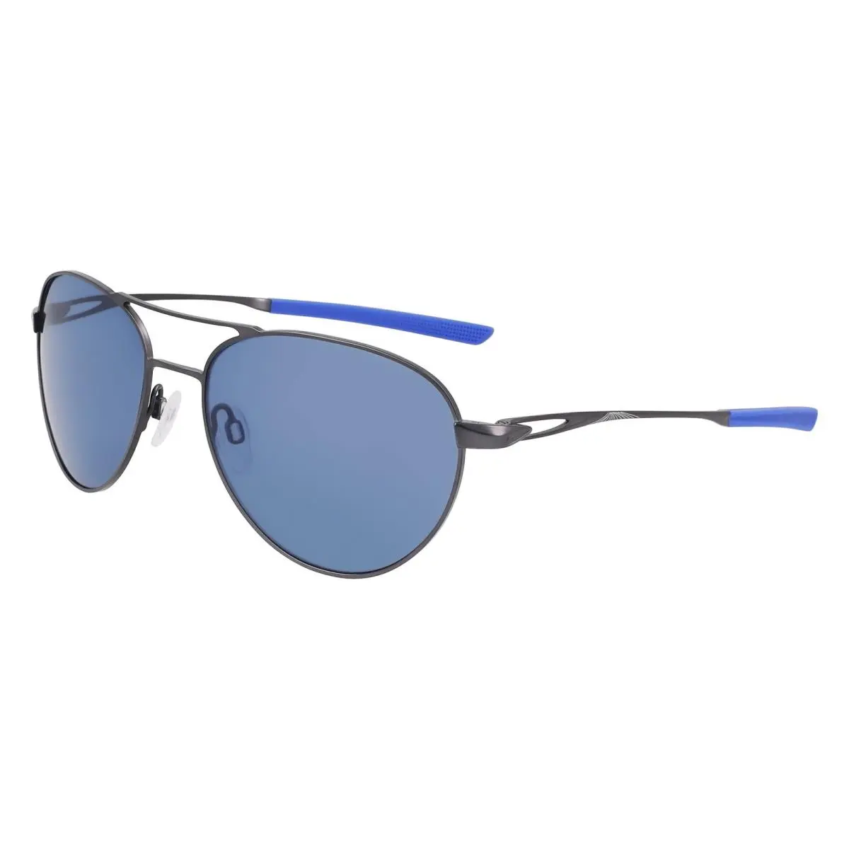 NKEV24043DRIVER I PL EV24043 Satin Gunmetal Polr Lite Blu 993 Sunglasses by Nike
