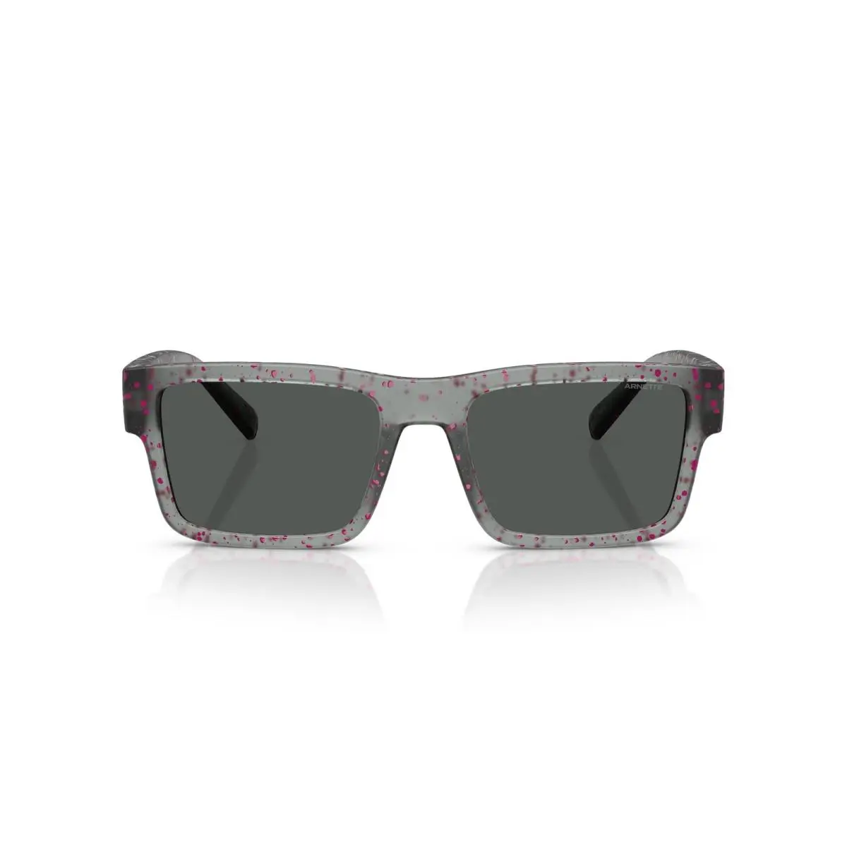 Man Sunglasses Matte Black Frame Polar Dark Grey Lenses 54MM 54 mm by Arnette