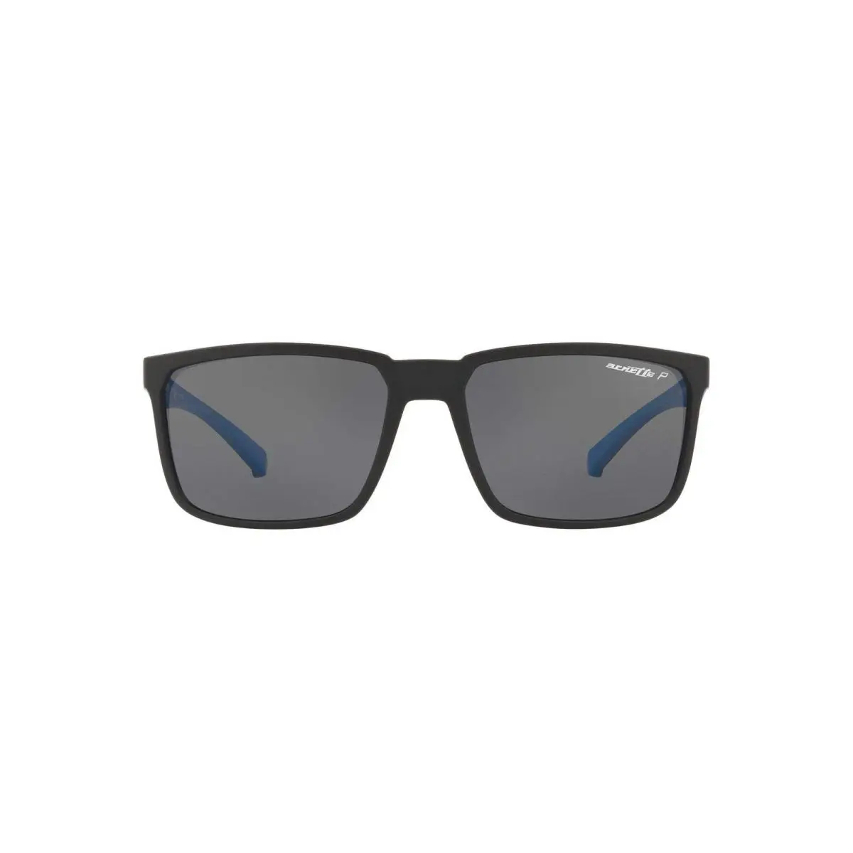 Arnette Man Sunglasses Matte Black Frame Polarized Dark Grey Lenses 58MM