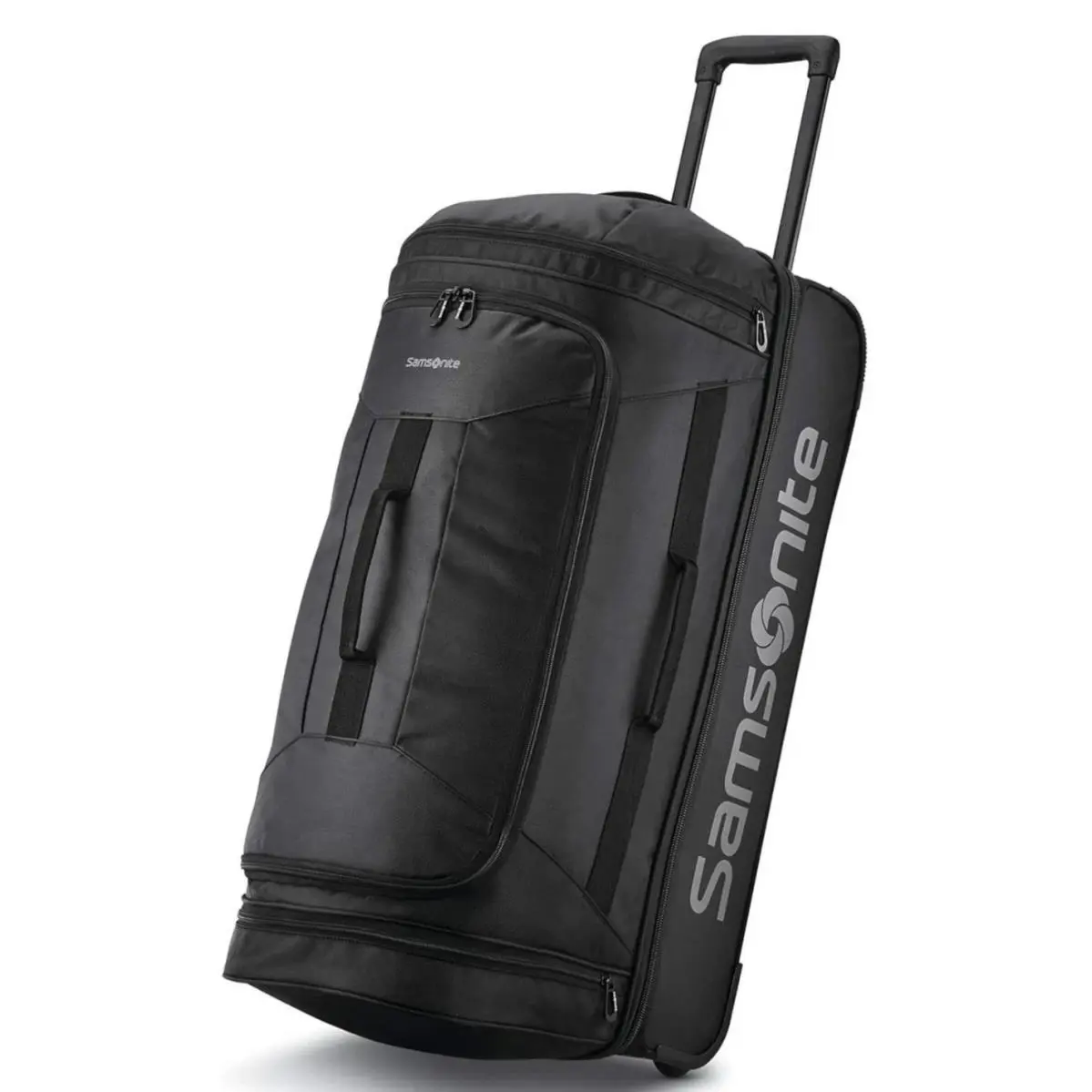 Samsonite Andante 2 Wheeled Rolling Duffel Bag 28” Black Water Resistant