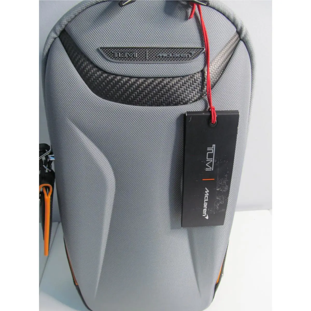 Tumi/mclaren Touque 14 Sling Crossbody Backpack-gray Papaya Orange