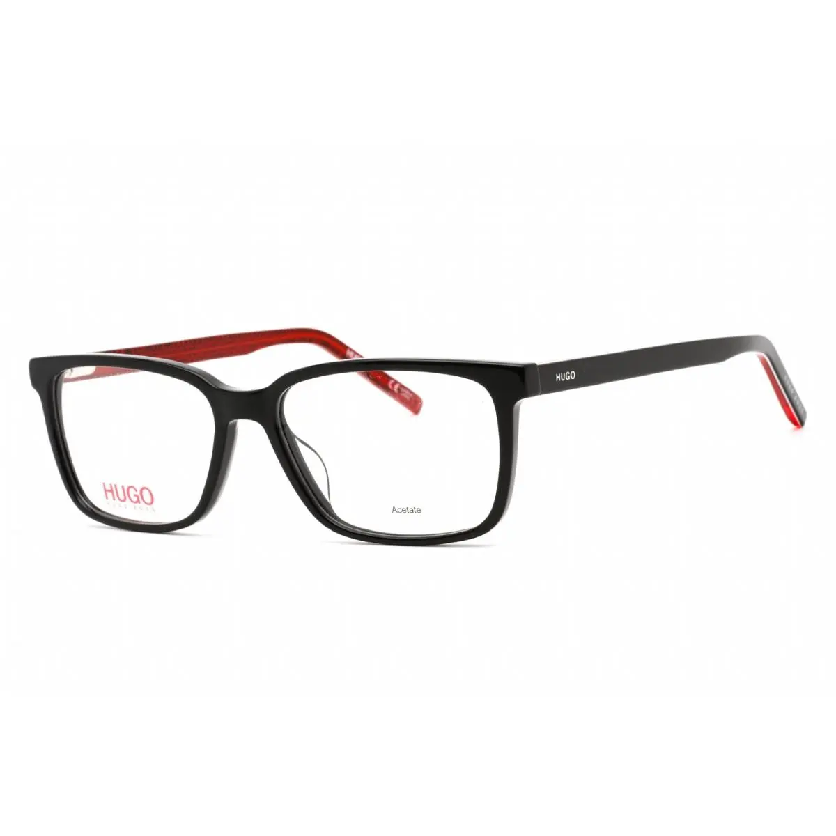 Hugo HG 1010 Oit Eyeglasses Black Red Frame 53mm