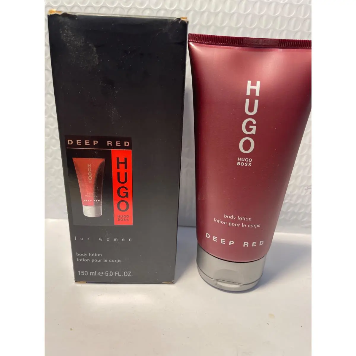 Hugo Boss Deep Red Body Lotion 5OZ.150 Ml-rare
