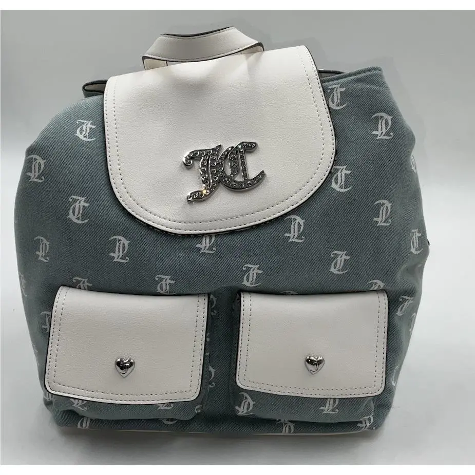 Juicy Couture Pack It Up Washed Denim Backpack 0312B3