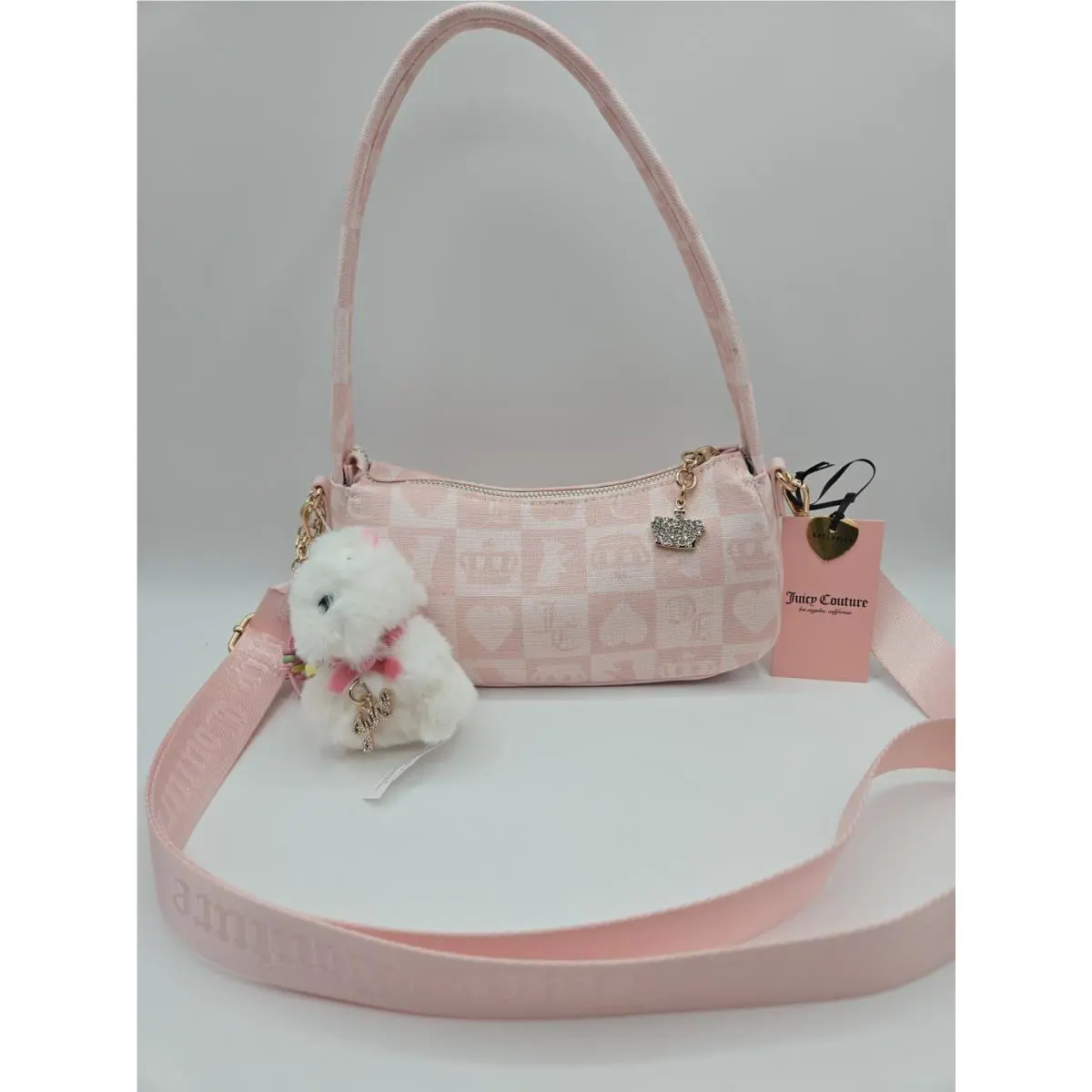 Juicy Couture Shoulder Bag Crossbody Juicy Festival Scottie Charm Crystal