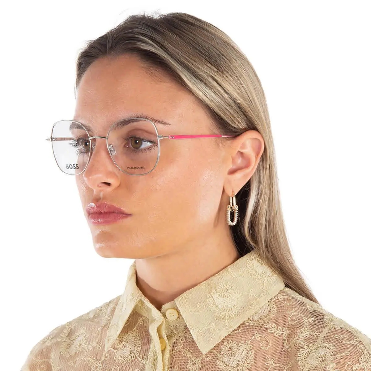 Hugo Boss Demo Oval Ladies Eyeglasses Boss 1529 0AVB 52 Boss 1529 0AVB 52