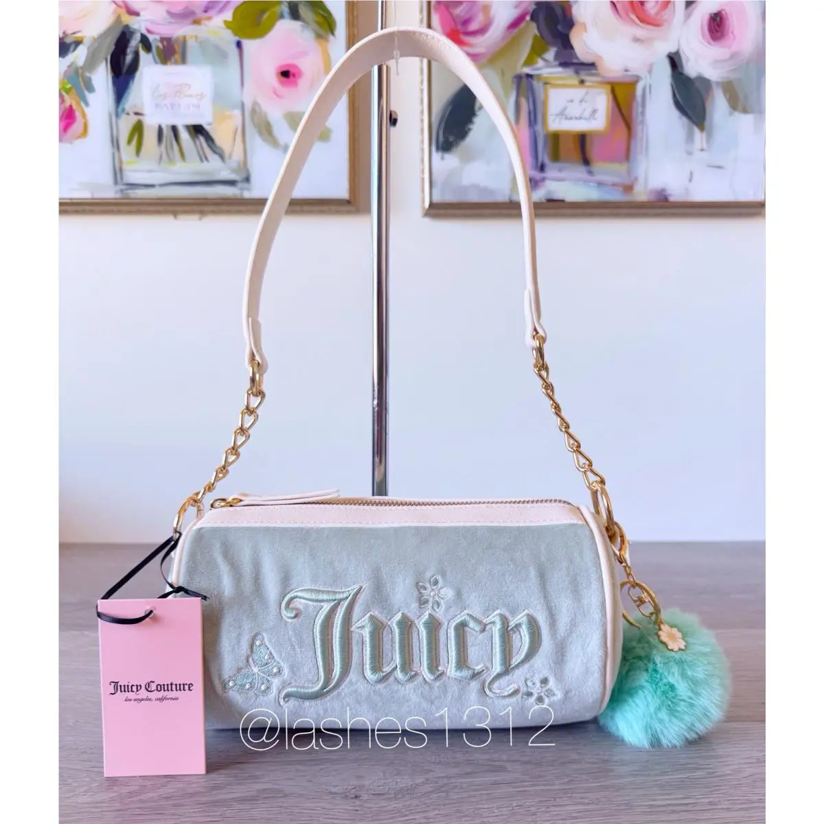Juicy Couture Purse Juicy in The Sky Barrel Bag - Green