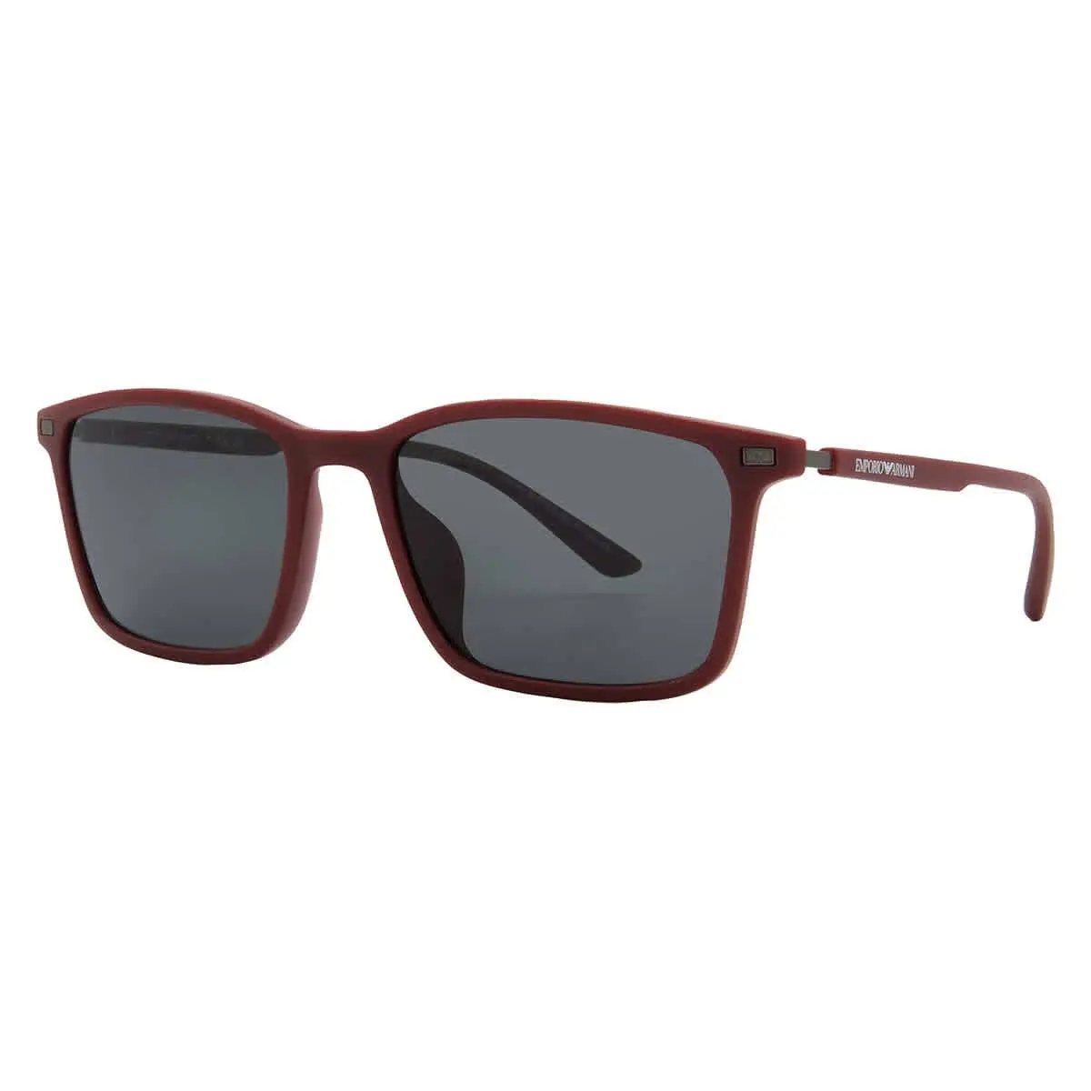 Emporio Armani Dark Grey Rectangular Men`s Sunglasses EA4223U 526187 56