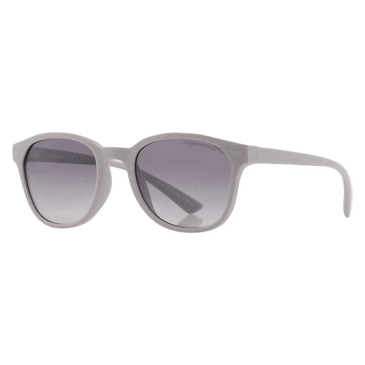 Emporio Armani Grey Gradient Oval Men`s Sunglasses EA4225U 610087 53