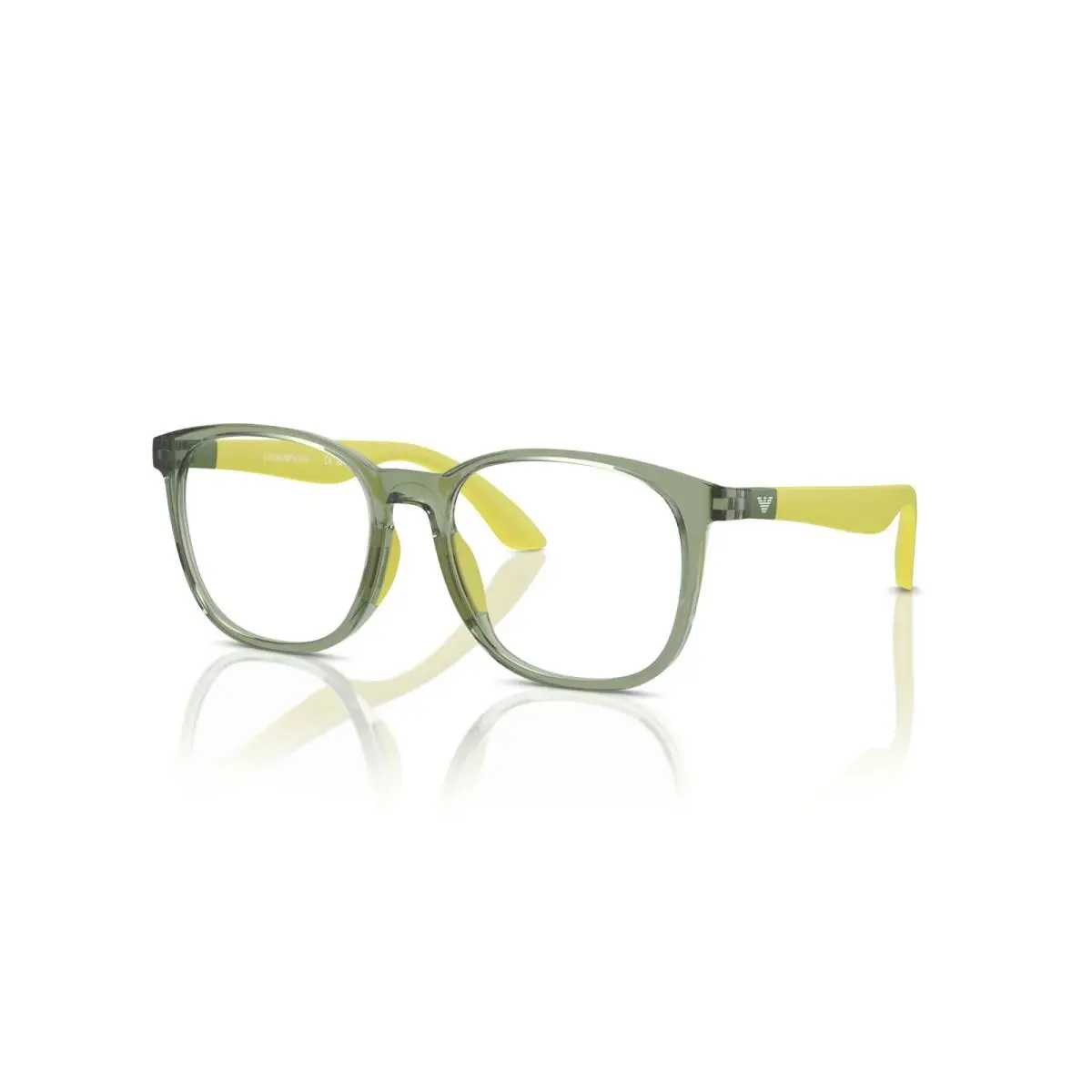 EK 3004F 5359 Emporio Armani Transparent Green Demo Lens 49-16-130 Kids New+case