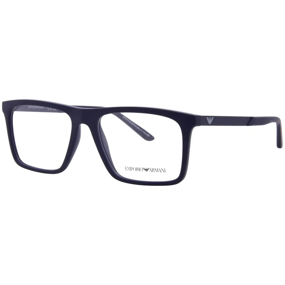 Emporio Armani EA3253 6244 Eyeglasses Men`s Matte Blue Full Rim Square 55mm
