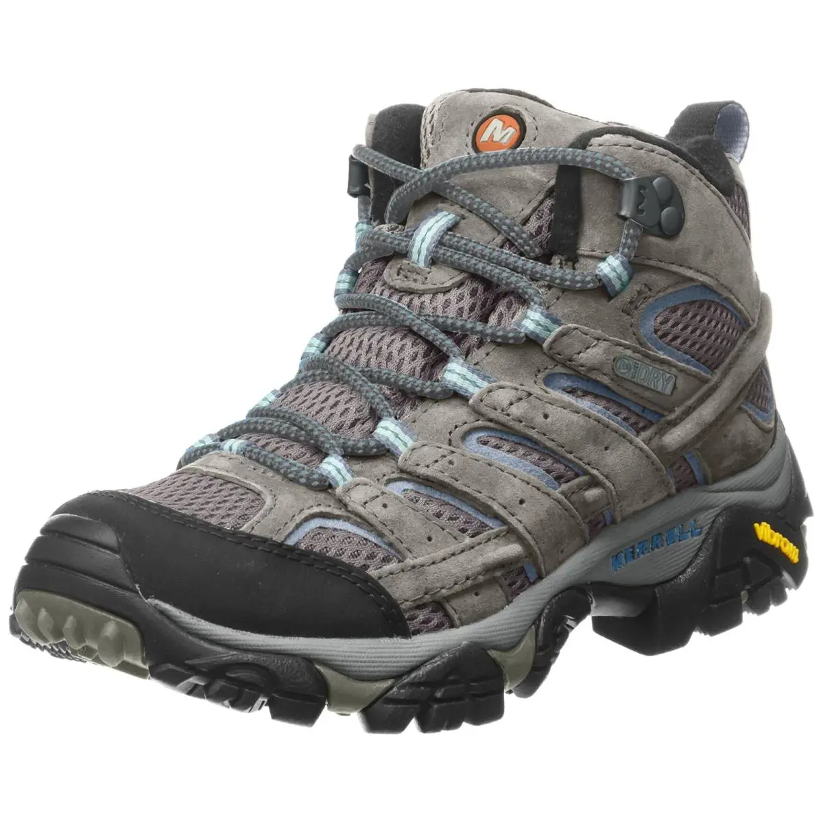 Merrell Women`s Moab 2 Mid Waterproof Hiking Boot 8 Granite