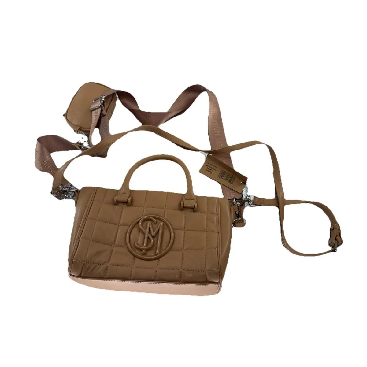 Steve Madden Bbabi Crossbody Bag Top Handle Satchel W Airpod Case W Tags