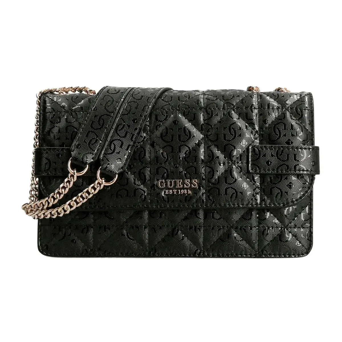 Guess Womens` Malia Convertible Crossbody Bag - Black