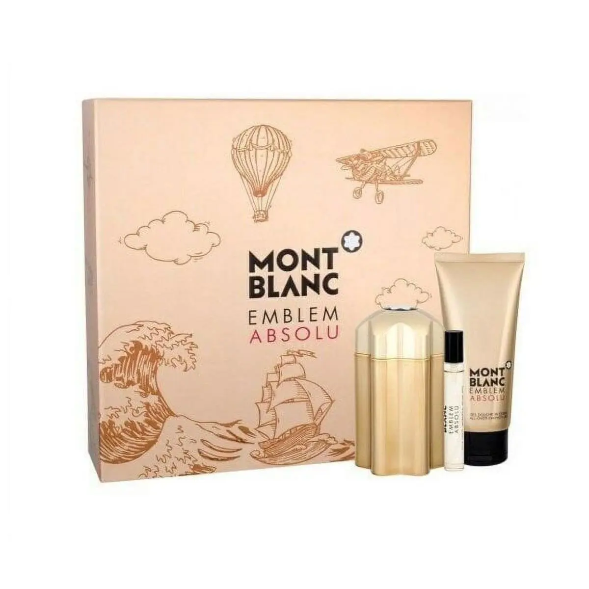 Emblem Absolu by Montblanc Fragrance For Men 3 Piece Gift Set