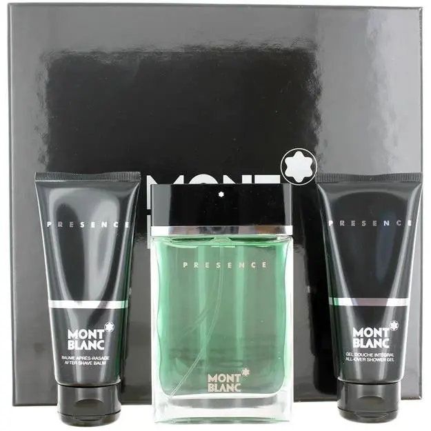 Presence by Montblanc Fragrance For Men 3 Piece Gift Set