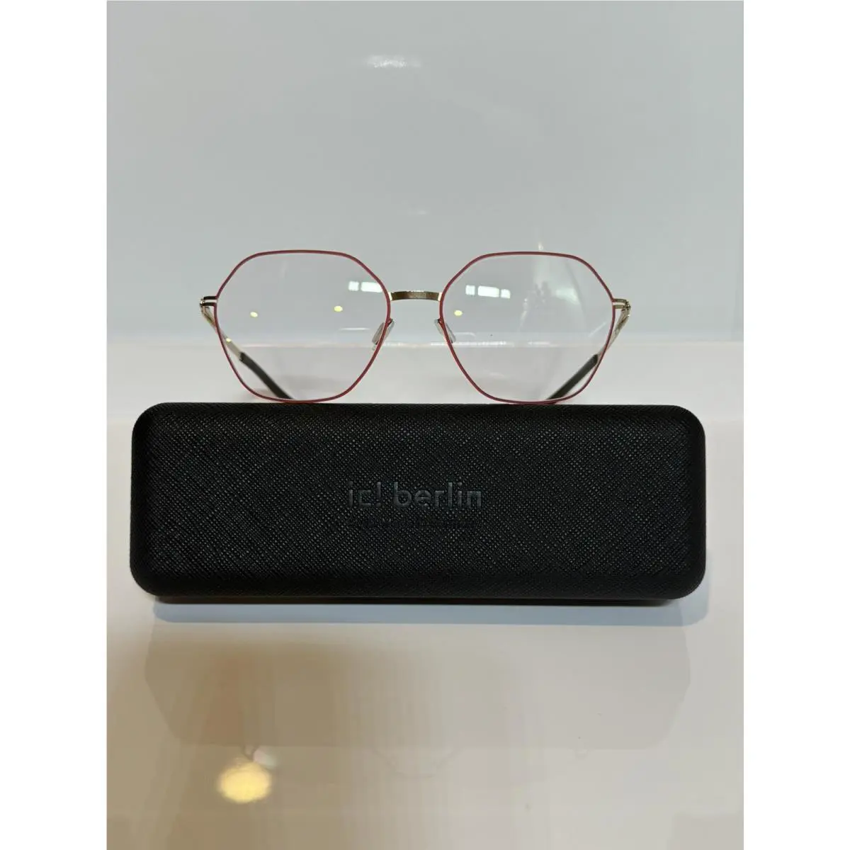 IC Berlin Halny Rose Gold Lava Circle Eyeglasses 54mm