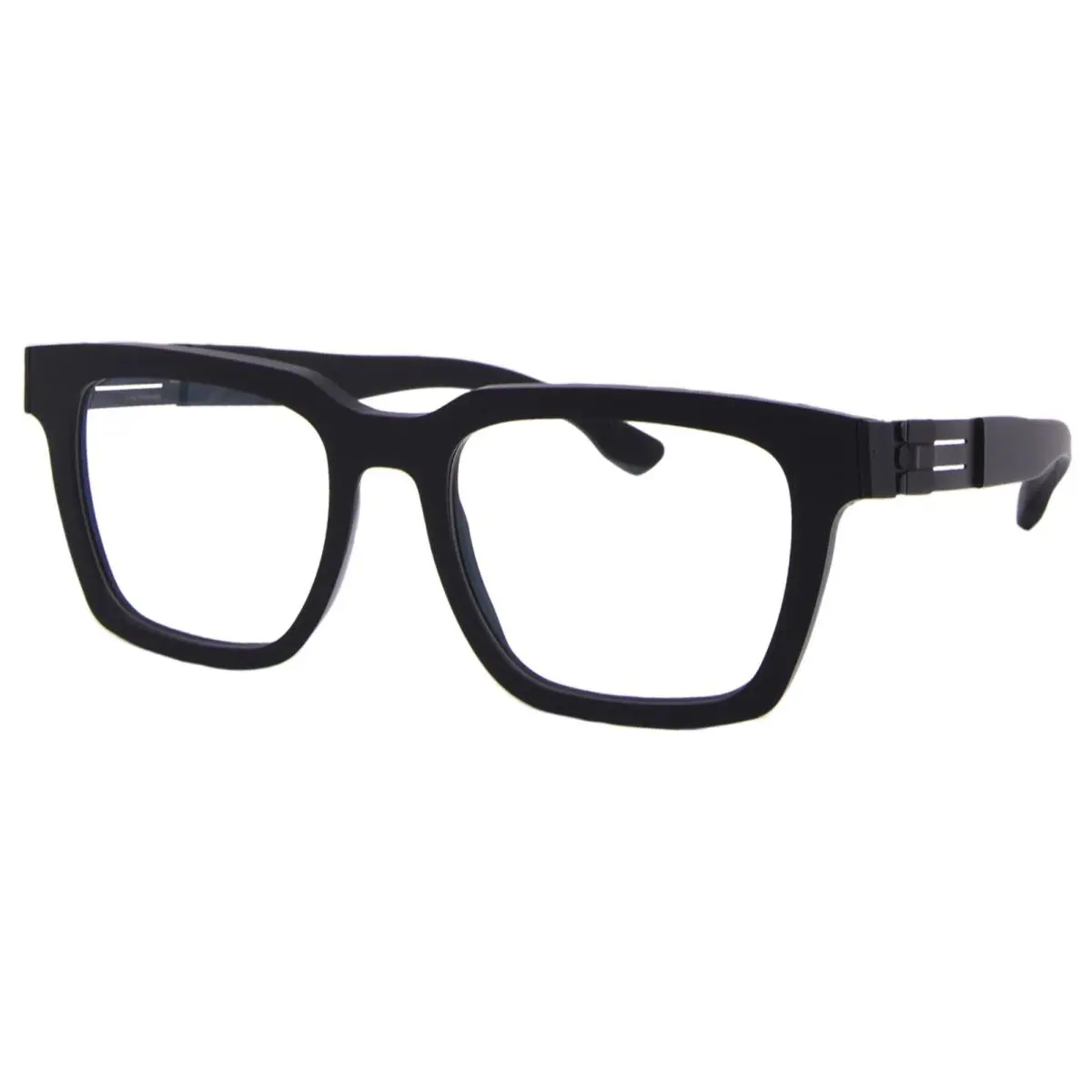 Ic Berlin Geoffrey Eyeglasses Frame Men`s Matte Ecoblack Rough Full Rim 51mm - Frame: Black