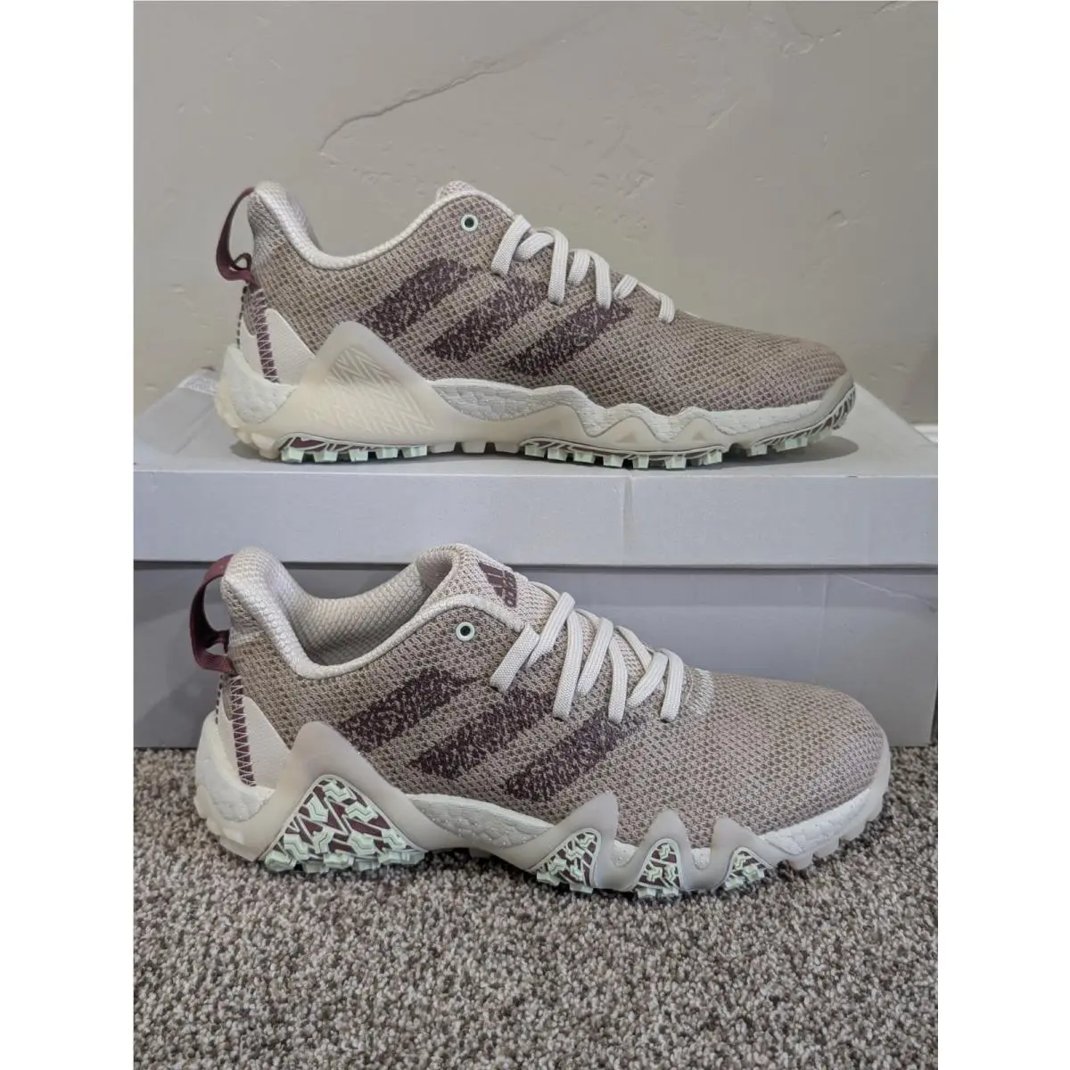 Size 8.5 Women`s Adidas Codechaos 22 Multicolor Lace Up Golf Shoes GX2613