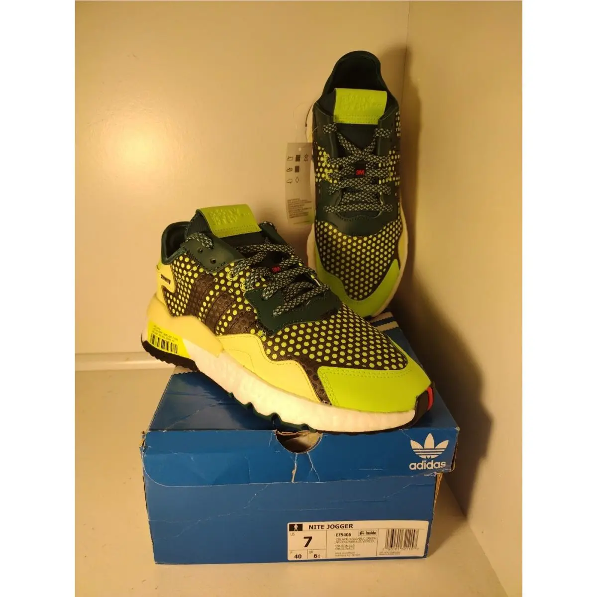 Adidas shoes - adidas Nite Jogger - Nite Jogger - EF5406 - Green/White/Black (UPC: 193101321157) 11