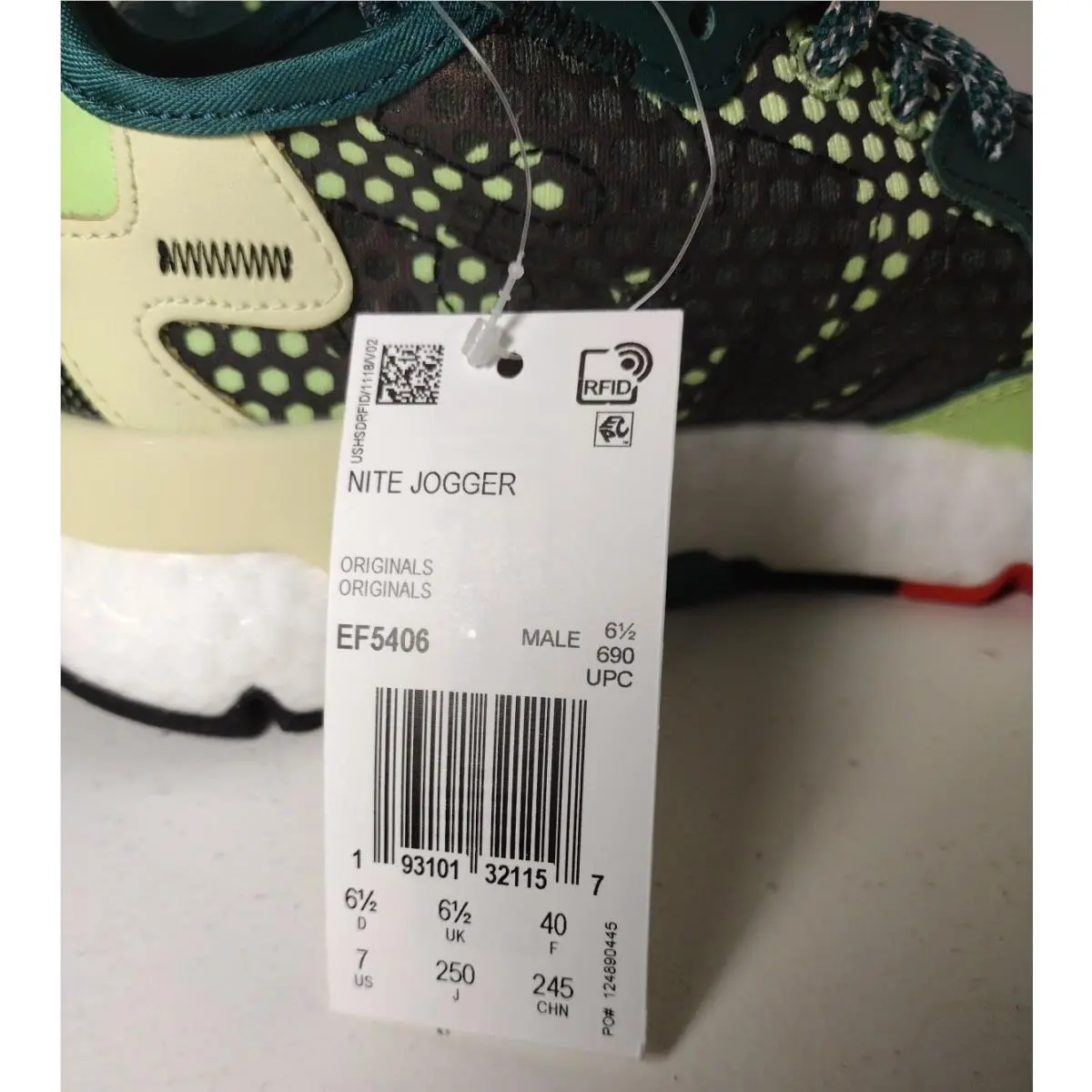 Adidas shoes - adidas Nite Jogger - Nite Jogger - EF5406 - Green/White/Black (UPC: 193101321157) 4